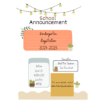 Pink Blue and Yellow Illustrative Classroom Announcement Flyer (500 x 750 px) (2)