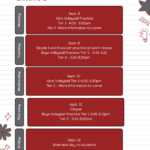 Week at a Glance Sept 8 – 12 2025 1