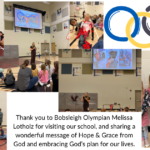 Thank you to Bobsleigh Olympian Melissa Lotholz for visiting our school (1)