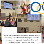 Thank you to Bobsleigh Olympian Melissa Lotholz for visiting our school